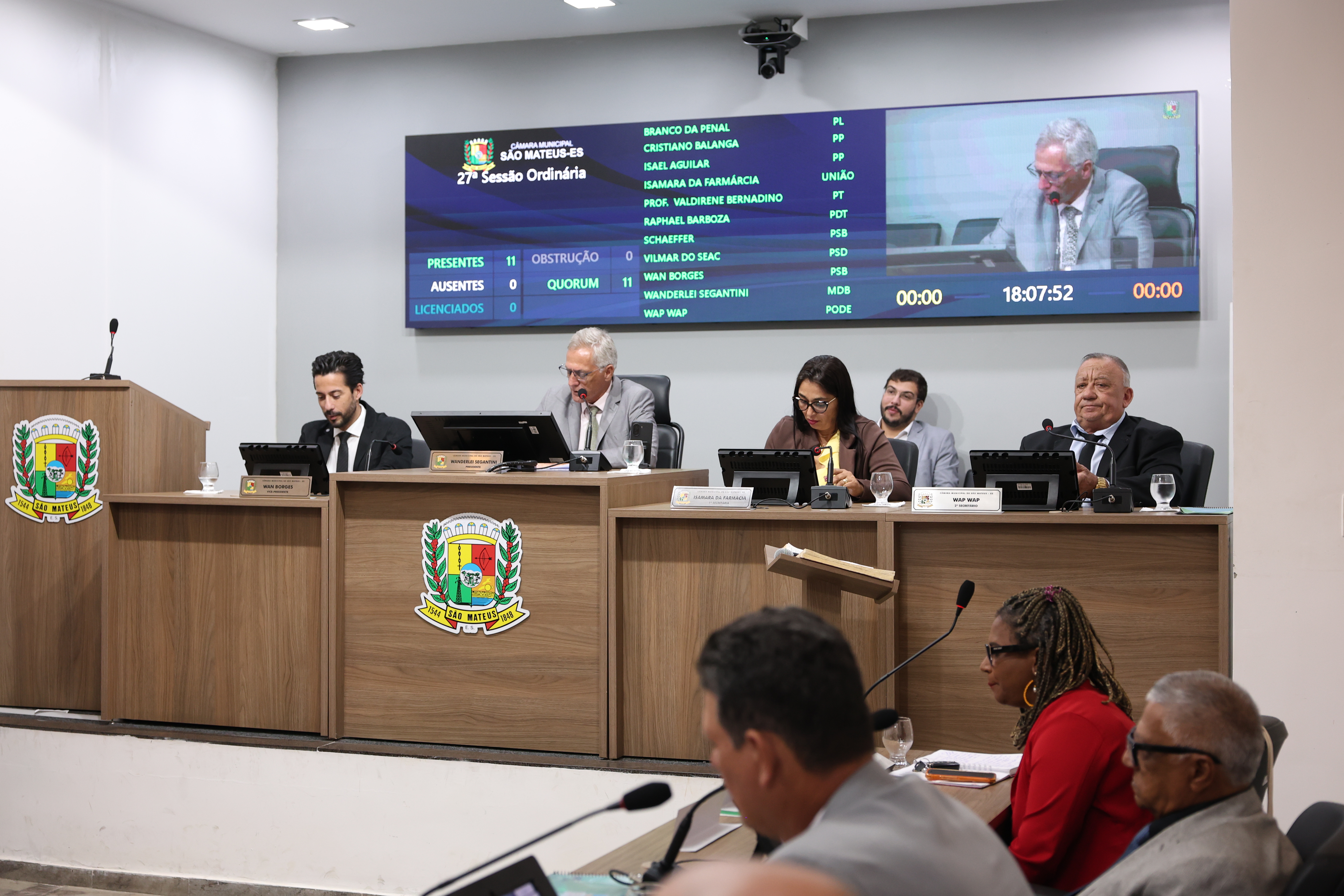 NOTÍCIA: Câmara Municipal de São Mateus realizou a 27ª Sessão Ordinária de 2026, nesta segunda feira 03 de agosto de 2026