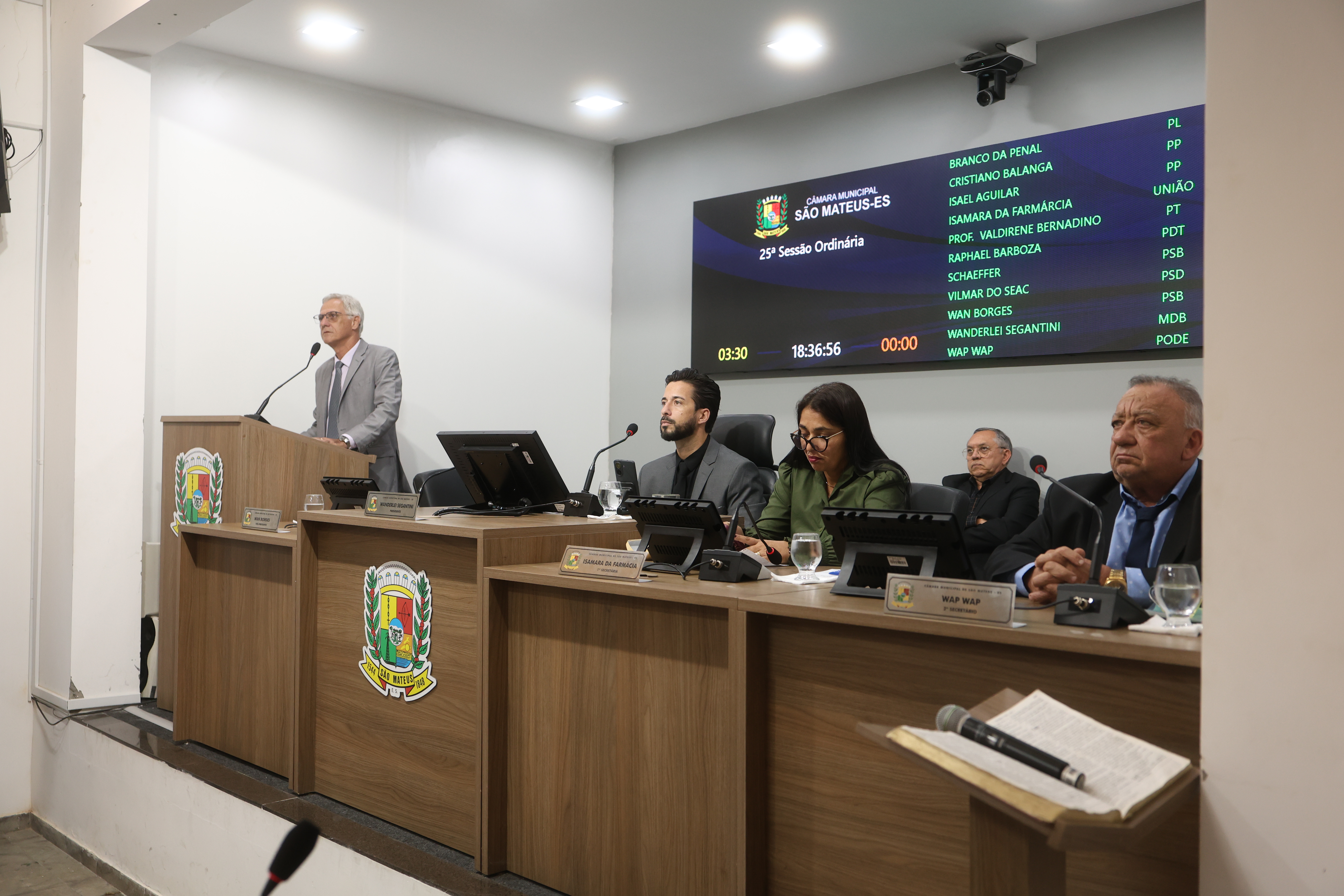NOTÍCIA: Câmara Municipal de São Mateus realizou a 25ª Sessão Ordinária de 2026, nesta segunda feira 20 de julho de 2026