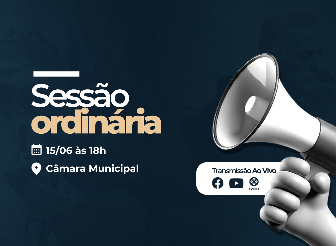 NOTÍCIA: Câmara de São Mateus realizará a 20ª Sessão Ordinária de 2026 nesta segunda-feira
